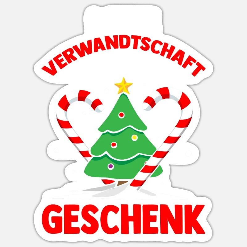 Weihnachtsmann Weihnachtszeit Weihnachts - Sticker Größe S (10 x 10 cm) - Mattweiß