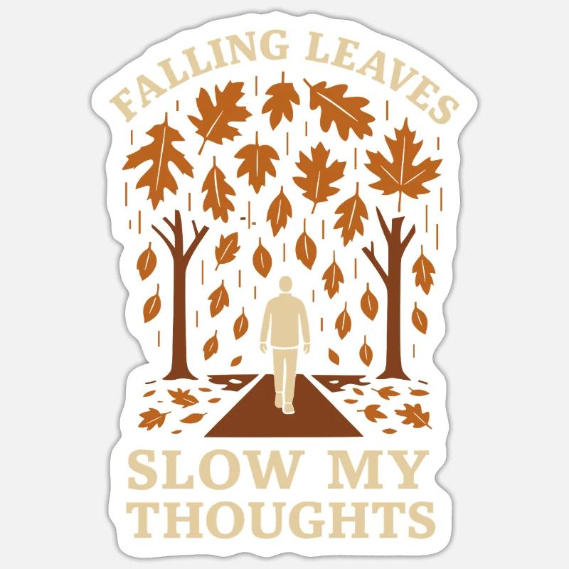 Forest Walk Overthinker Mental Reset - Sticker size S (10 x 10 cm) - white matte