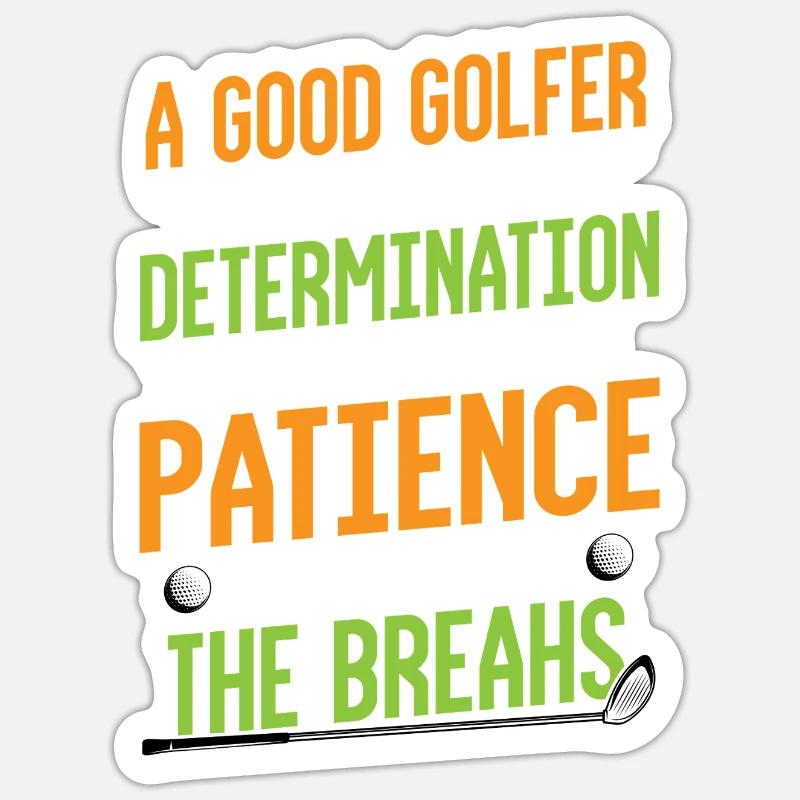 golfe - Sticker taille S (10 x 10 cm) - blanc mat