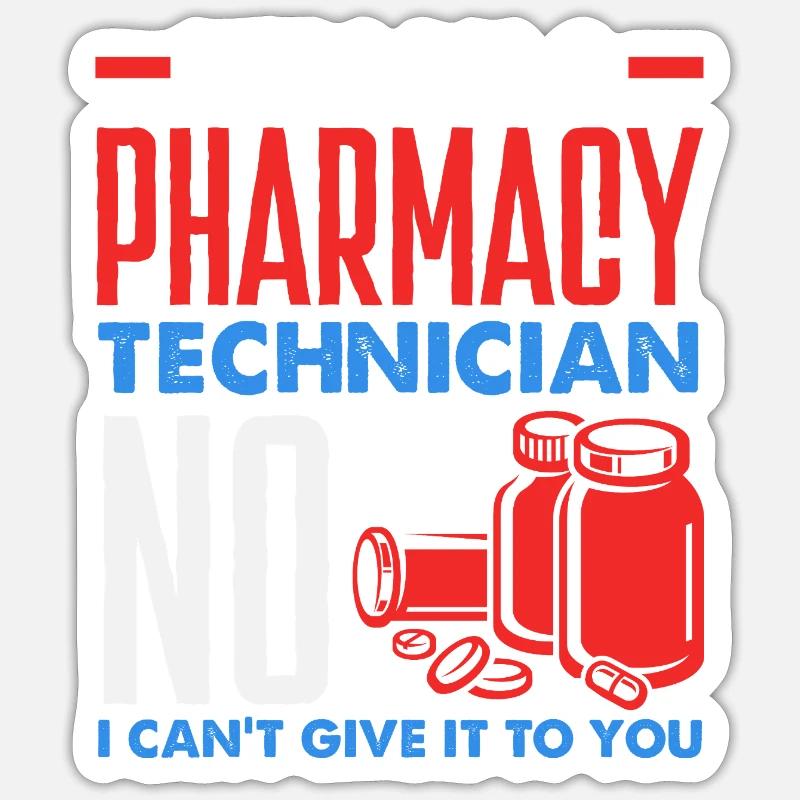 Pharmacist Pharmaceutical Technical - Sticker size S (10 x 10 cm) - white matte