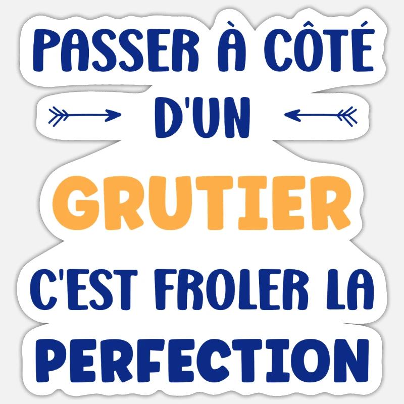 Passing by a crane operator - Sticker size S (10 x 10 cm) - white matte