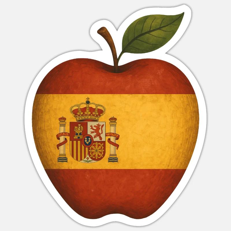 Spain - Sticker size S (10 x 10 cm) - white matte