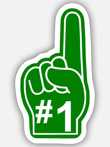 Fan Sport USA - Sticker Größe S (10 x 10 cm) - Mattweiß