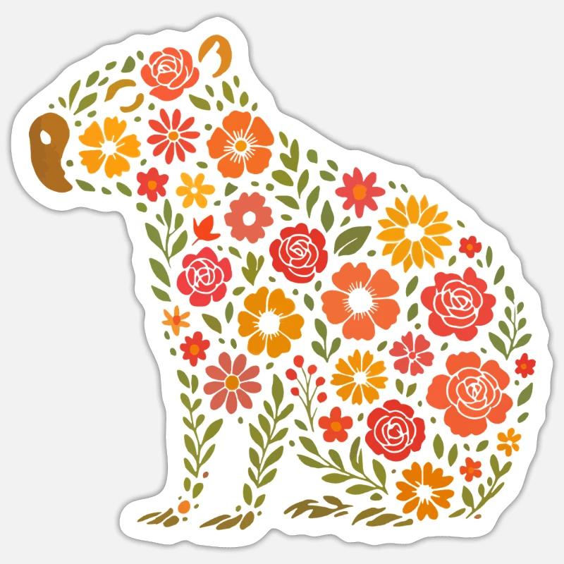 Capybara - Sticker size S (10 x 10 cm) - white matte