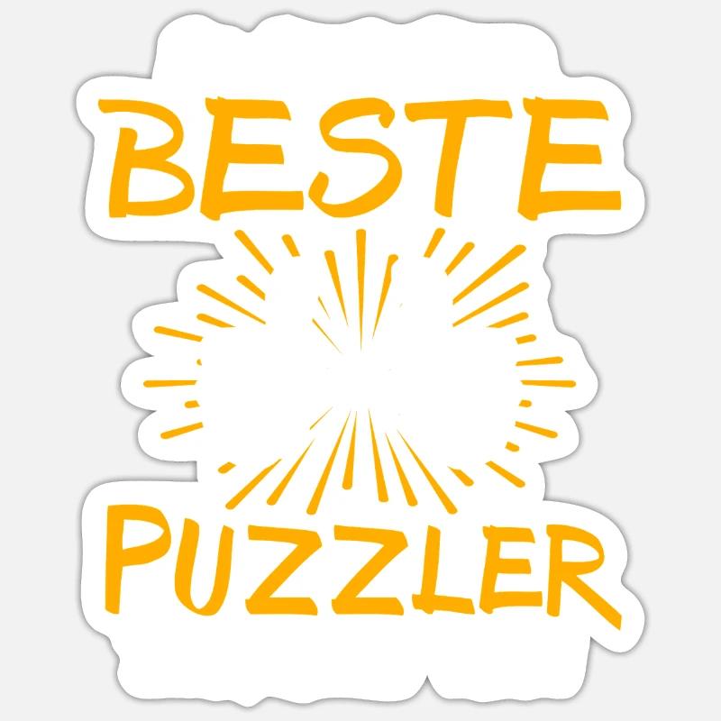Puzzler Geschenkidee Sticker Größe S (10 x 10 cm)