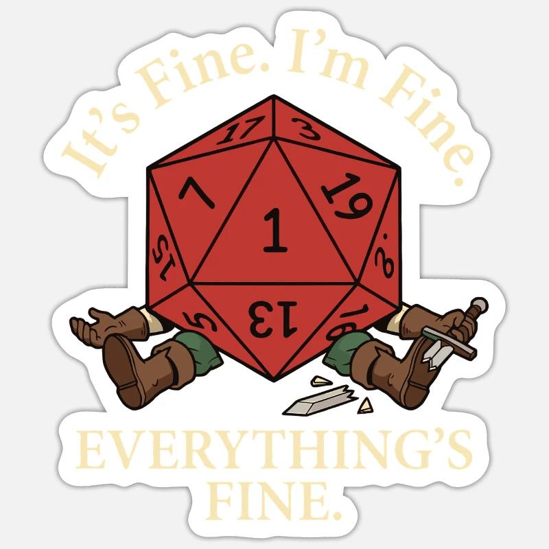 Everything okay! – Critical Failure RPG Sticker size S (10 x 10 cm)