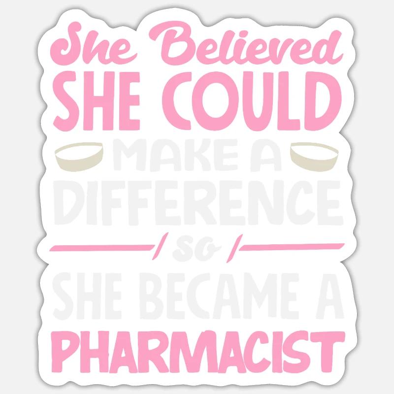Pharmacist Pharmaceutical Technical Sticker size S (10 x 10 cm)