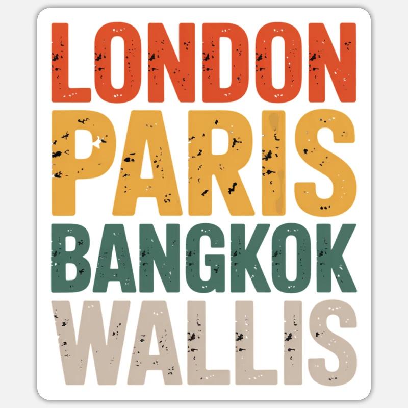 Valais - Sticker size S (10 x 10 cm) - white matte