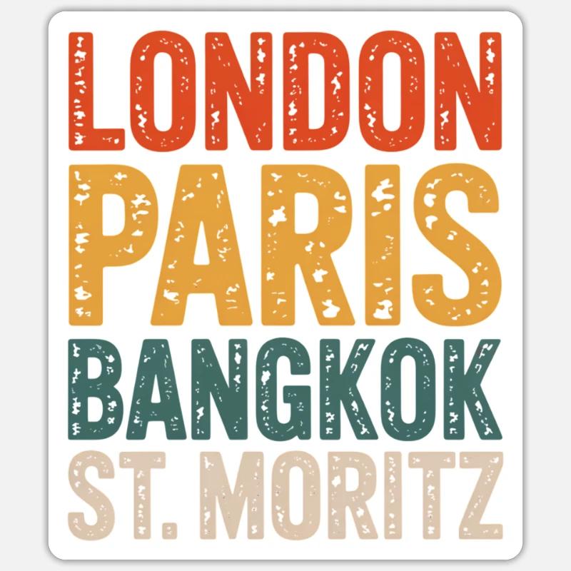 Saint-Moritz, Grisons suisses Sticker taille S (10 x 10 cm)
