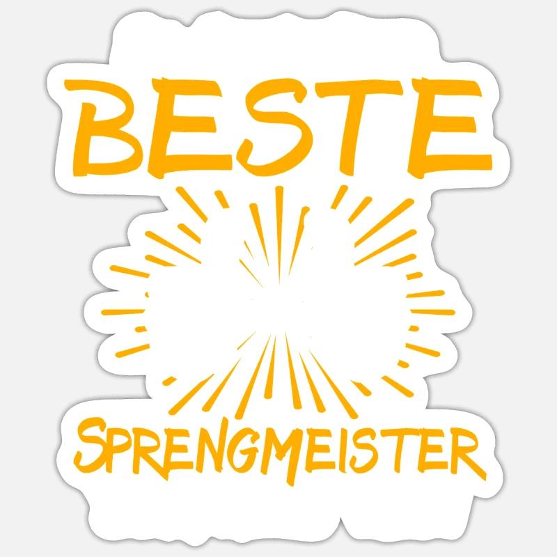 Demolition Master Gift Idea Sticker size S (10 x 10 cm)