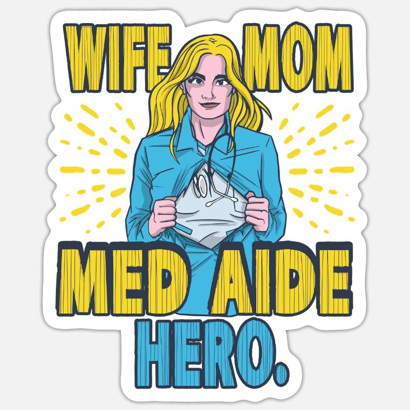 Mère assistante médicale MFA Sticker taille S (10 x 10 cm)