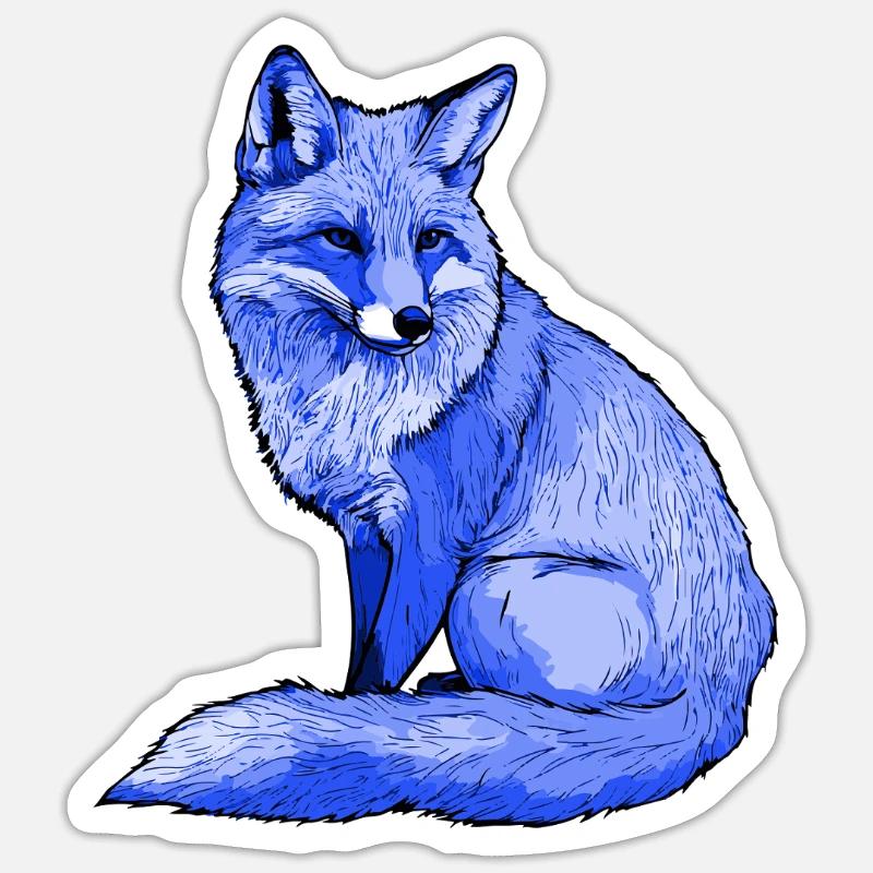 Fox Arctic Fox - Sticker size S (10 x 10 cm) - white matte