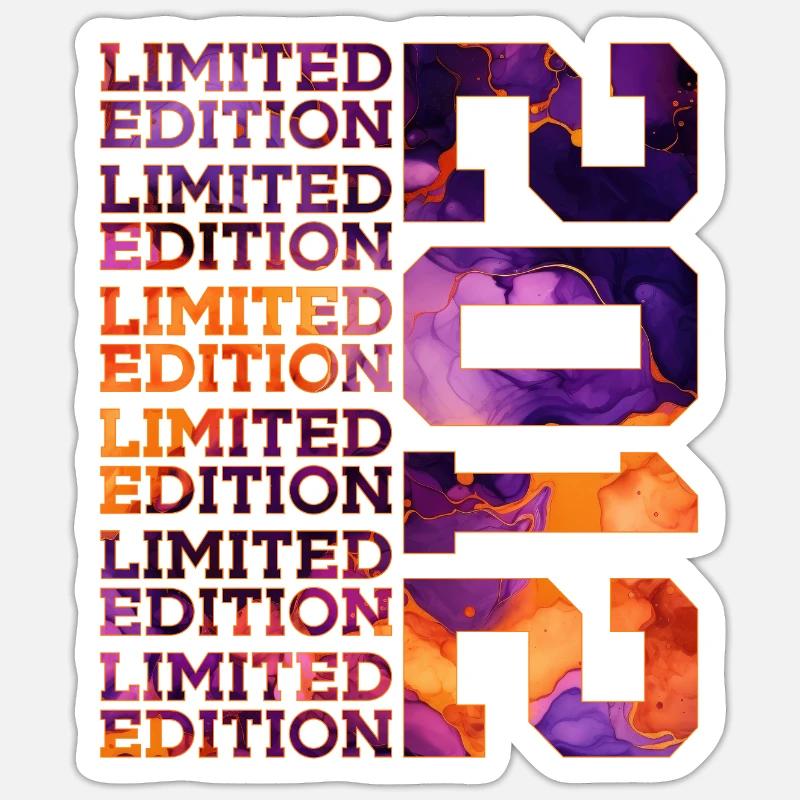 14E ANNIVERSAIRE ÉDITION LIMITÉE 2012 - Sticker taille S (10 x 10 cm) - blanc mat