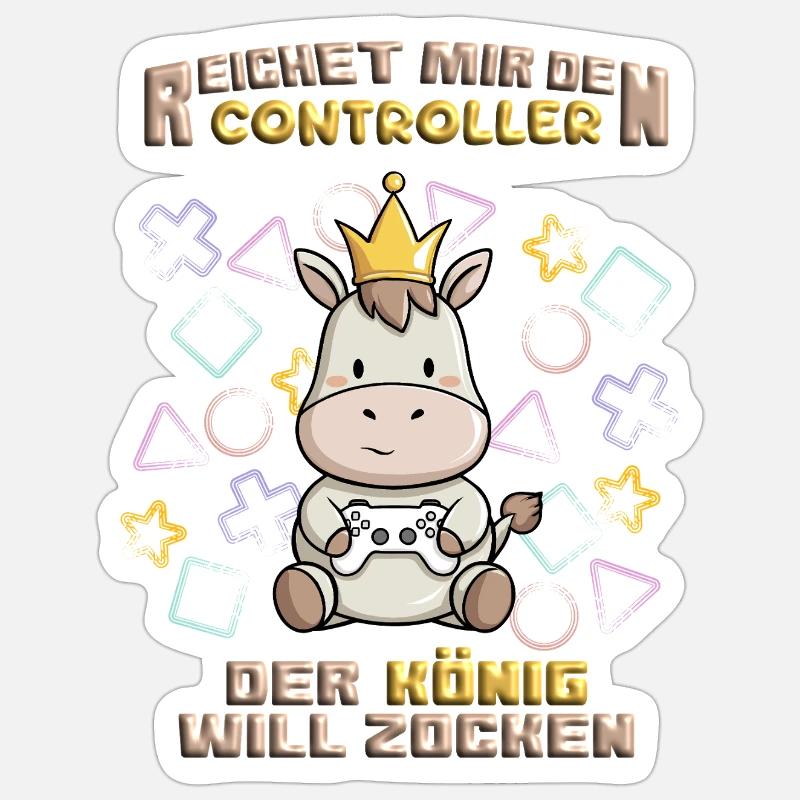 Maître du jeu - Sticker taille S (10 x 10 cm) - blanc mat