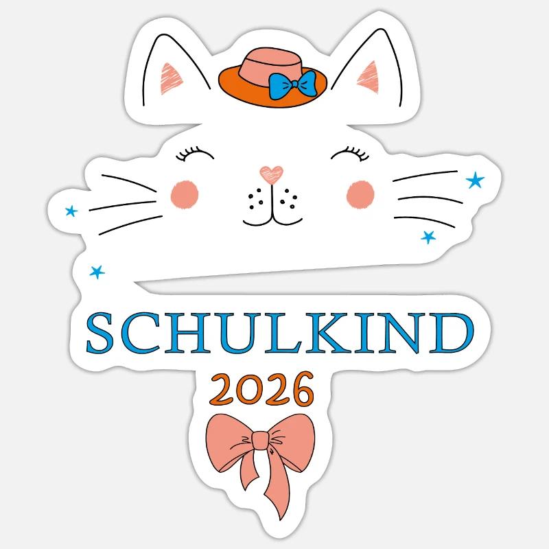 Écolier 2026 - Sticker taille S (10 x 10 cm) - blanc mat