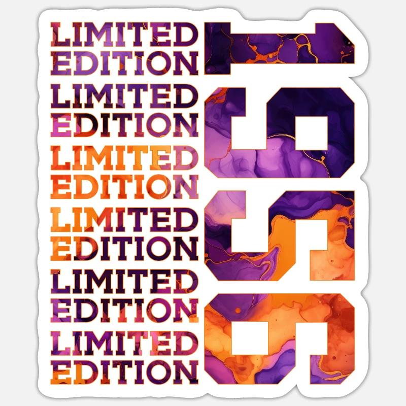 70E ANNIVERSAIRE ÉDITION LIMITÉE 1956 - Sticker taille S (10 x 10 cm) - blanc mat