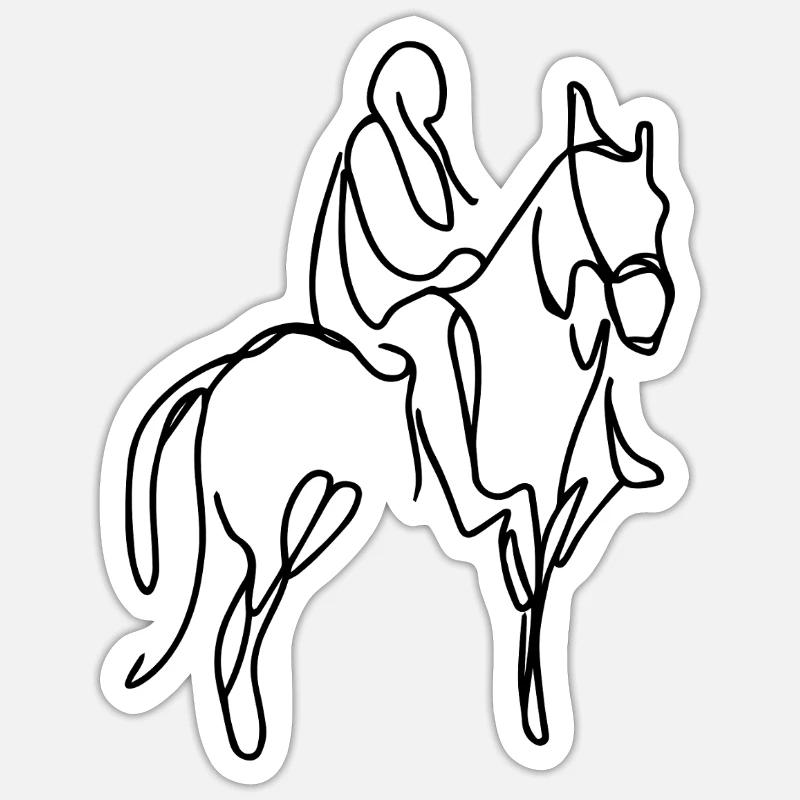 Dessin par onglet - Sticker taille S (10 x 10 cm) - blanc mat