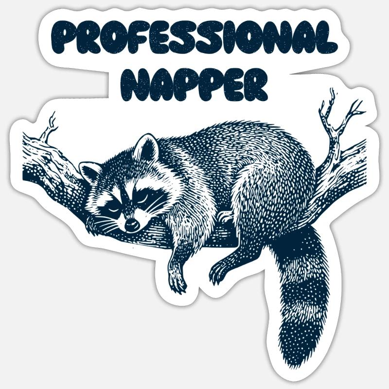 Dormeuse professionnelle - Sticker taille S (10 x 10 cm) - blanc mat