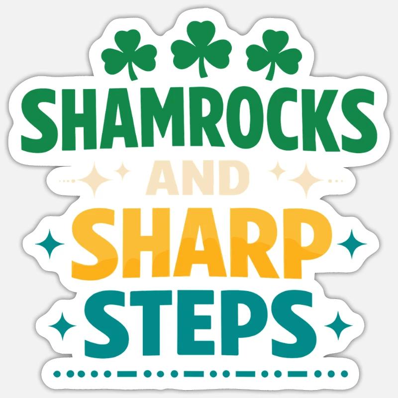 Irish Dance Step-dancing Celtic Fan Sticker size S (10 x 10 cm)