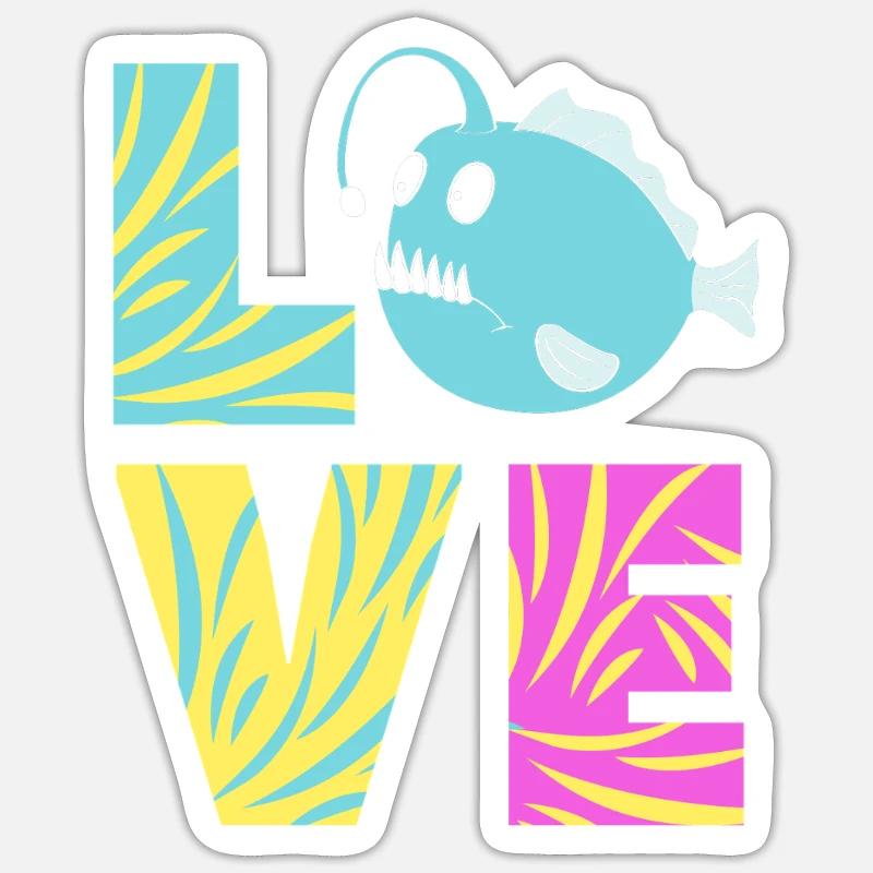 Frogfish - Sticker size S (10 x 10 cm) - white matte