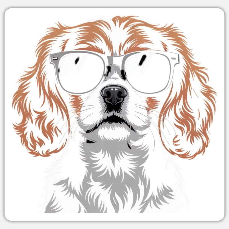 King Charles Spaniel - Sticker size S (10 x 10 cm) - white matte