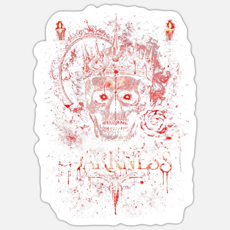Dark Romance Booktok Devoted To Darkness - Sticker Größe S (10 x 10 cm) - Mattweiß