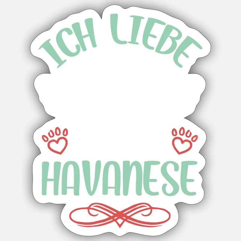 Amour havanais avec des ailes - Sticker taille S (10 x 10 cm) - blanc mat