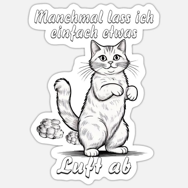 CAT a laissé échapper l’antenne Sticker taille S (10 x 10 cm)