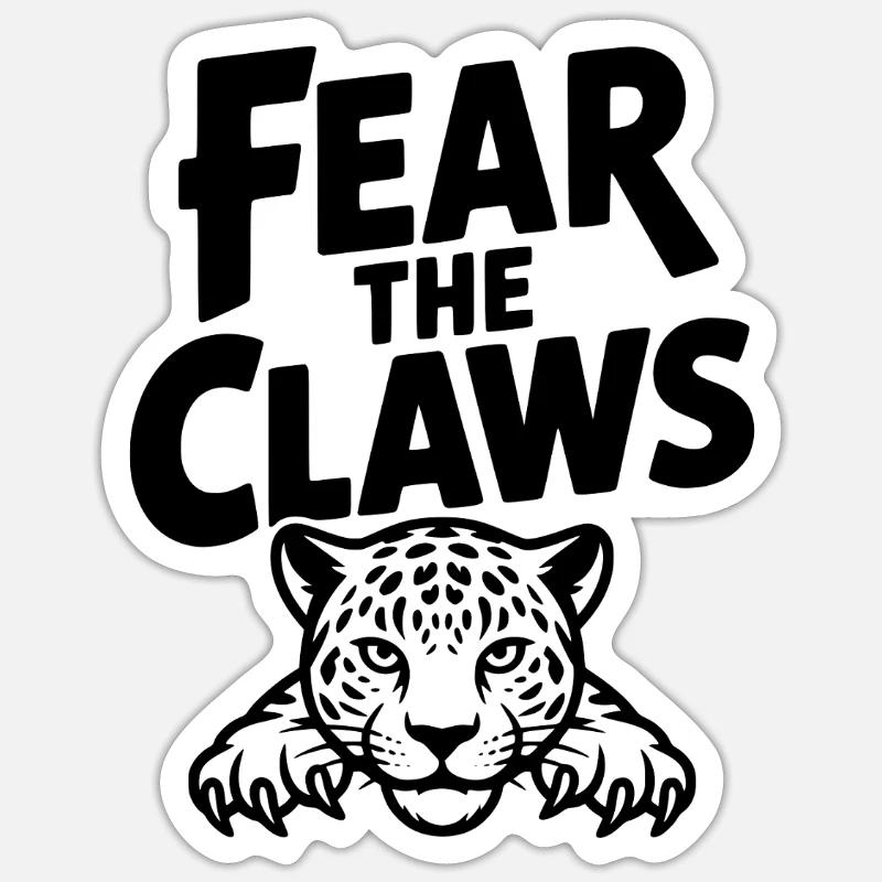 Fear the Claws Sticker size S (10 x 10 cm)