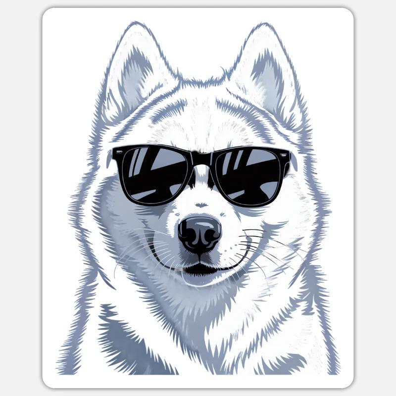 Rauque - Sticker taille S (10 x 10 cm) - blanc mat