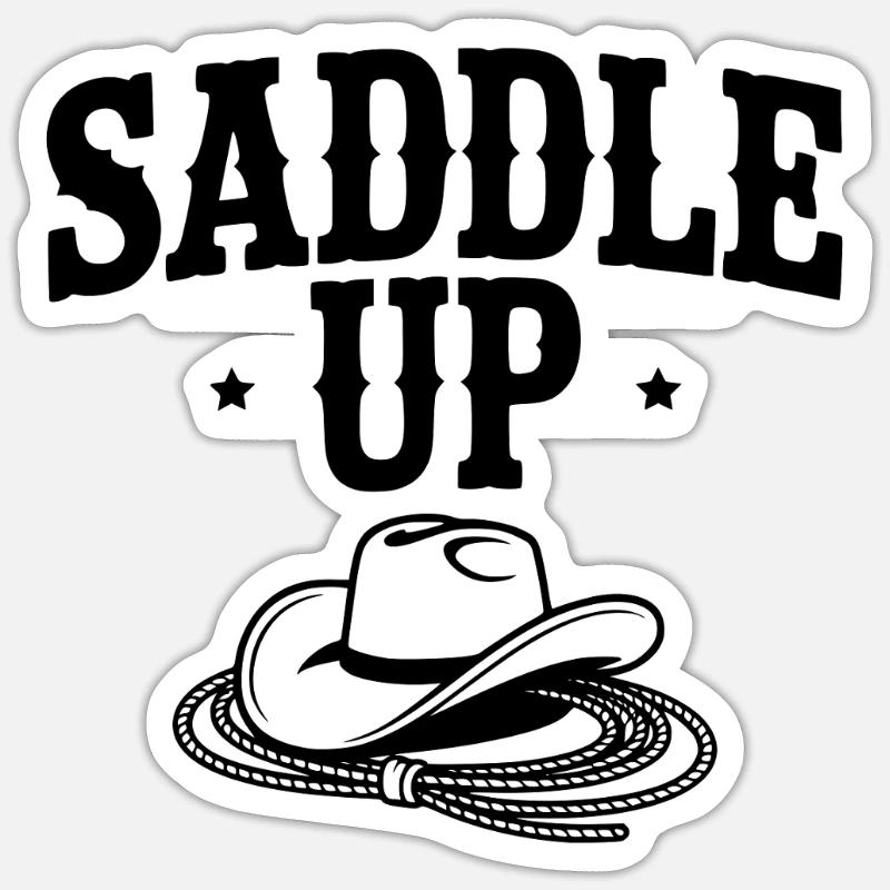 Saddle Up Sticker taille S (10 x 10 cm)
