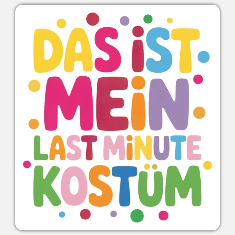 Costume de carnaval - Sticker taille S (10 x 10 cm) - blanc mat