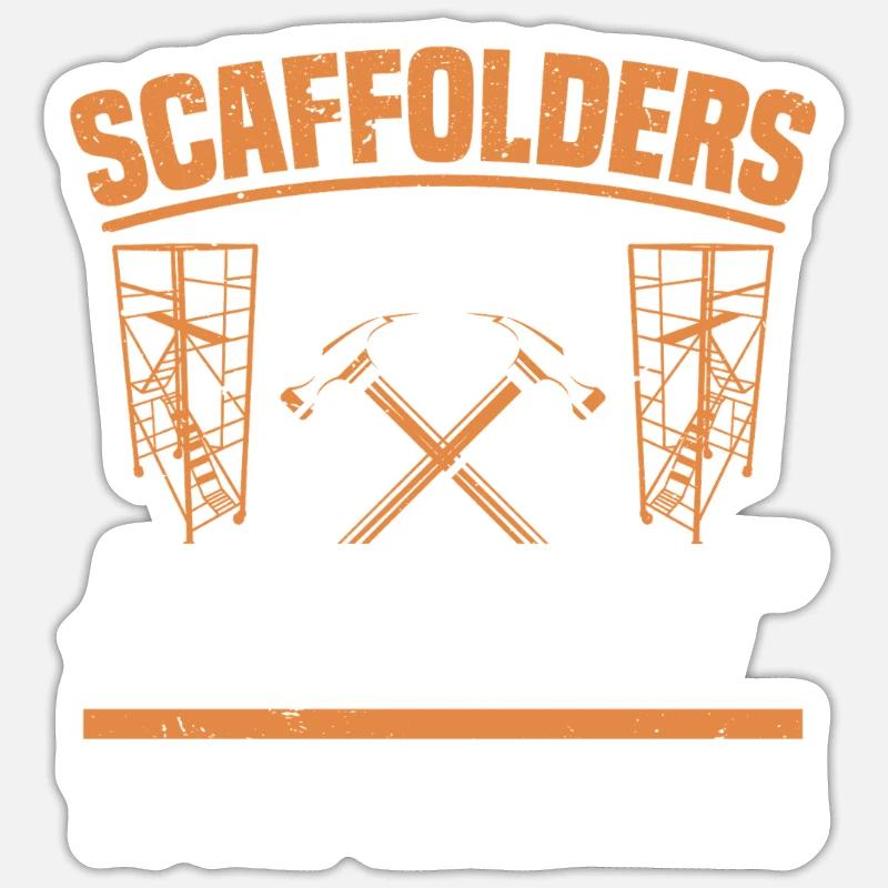  Scaffold Installer Set Platform Construction Sticker size S (10 x 10 cm)