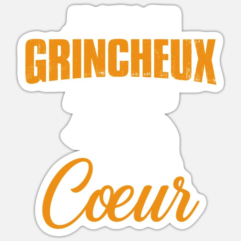 Funny Grumpy Bear Gift - Sticker size S (10 x 10 cm) - white matte
