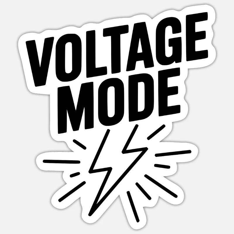 Voltage Mode Sticker size S (10 x 10 cm)