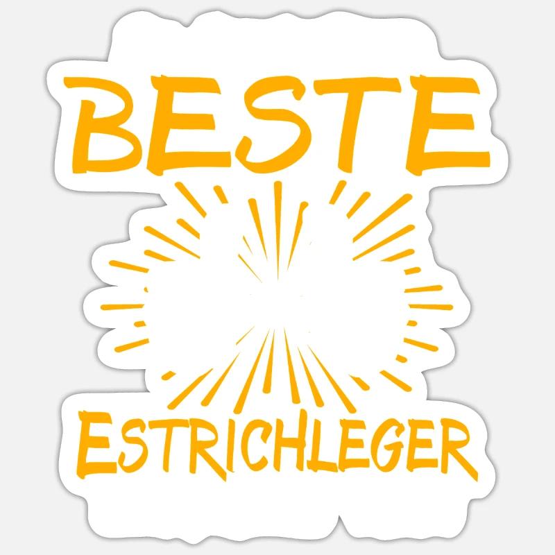 Estrichleger Geschenkidee Sticker Größe S (10 x 10 cm)