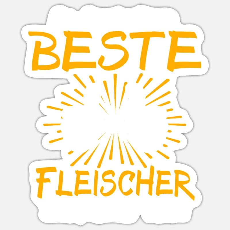 Fleischer Geschenkidee Sticker Größe S (10 x 10 cm)
