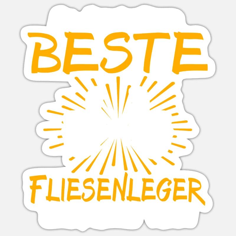 Tiler Gift Idea - Sticker size S (10 x 10 cm) - white matte