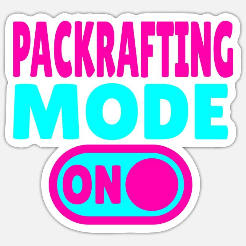 Mode Packrafting ACTIVÉ – Aventure sur terre et sur l’eau Sticker taille S (10 x 10 cm)