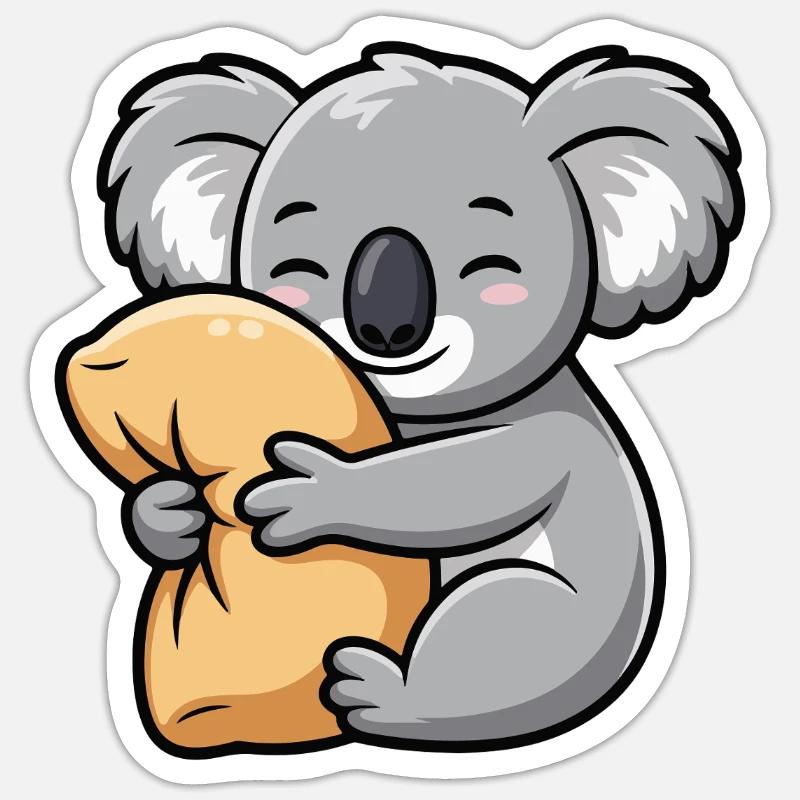 Koala Cuddle Sticker size S (10 x 10 cm)