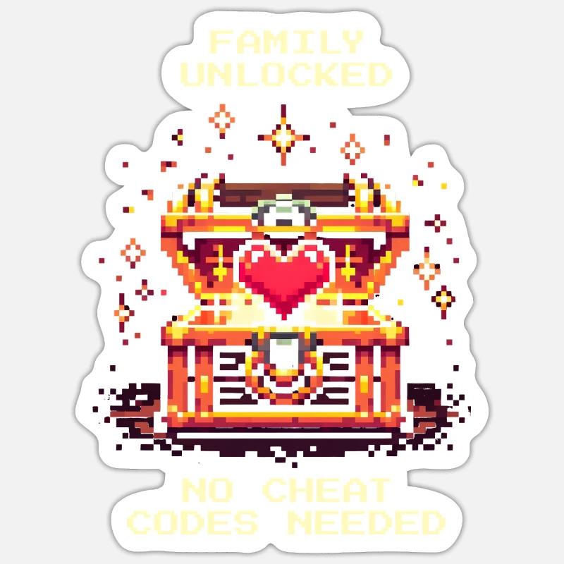 Family Unlocked Without Cheats | Patchwork Sticker size S (10 x 10 cm)