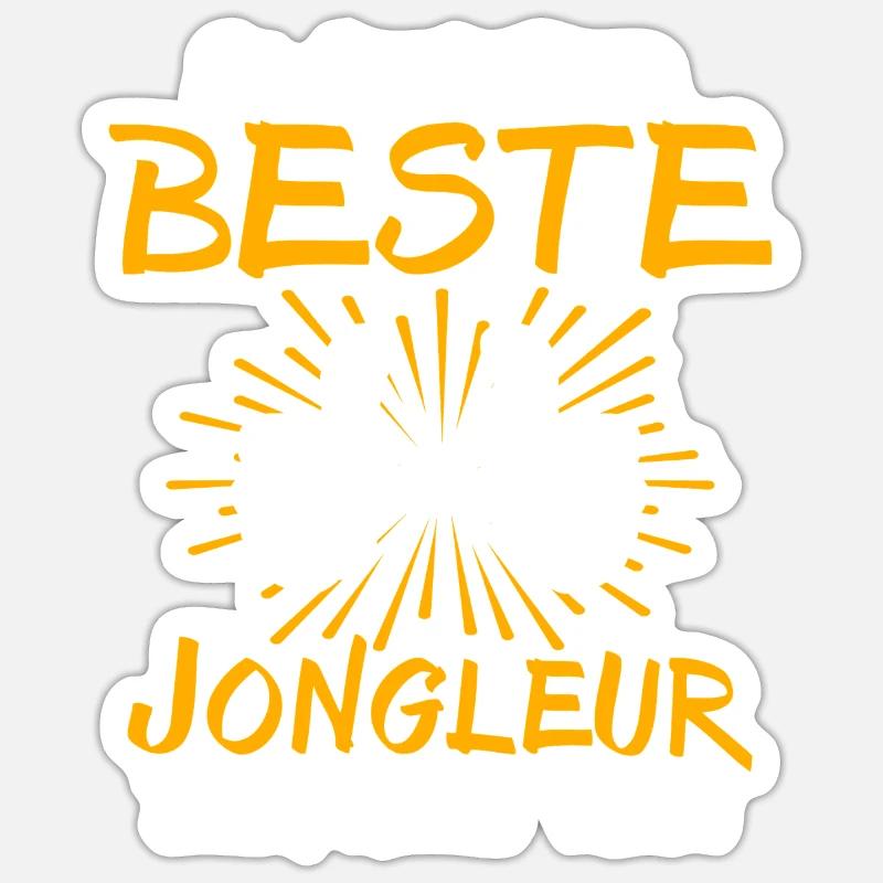 Juggler Gift Idea Sticker size S (10 x 10 cm)