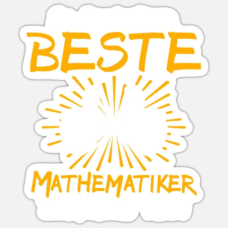 Mathematician Gift Idea - Sticker size S (10 x 10 cm) - white matte
