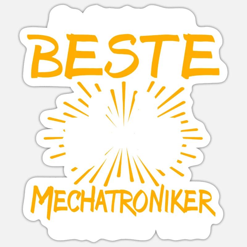 Mechatronics Technician Gift Idea Sticker size S (10 x 10 cm)