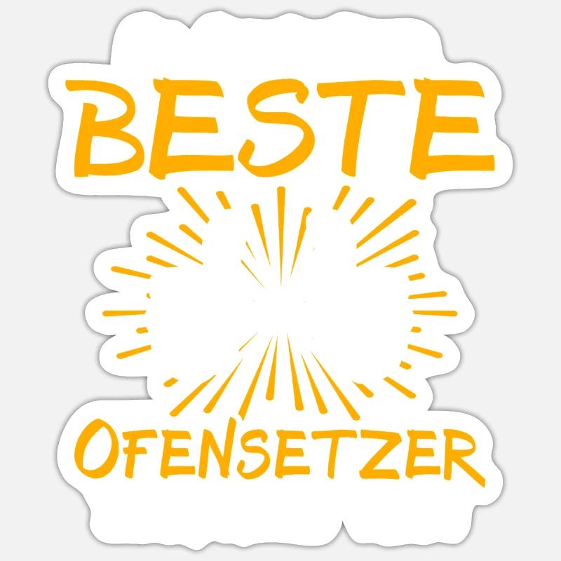 Ofensetzer Geschenkidee Sticker Größe S (10 x 10 cm)
