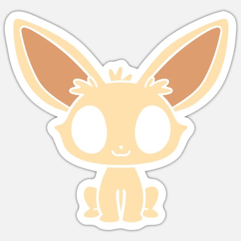 Fennec - Sticker size S (10 x 10 cm) - white matte