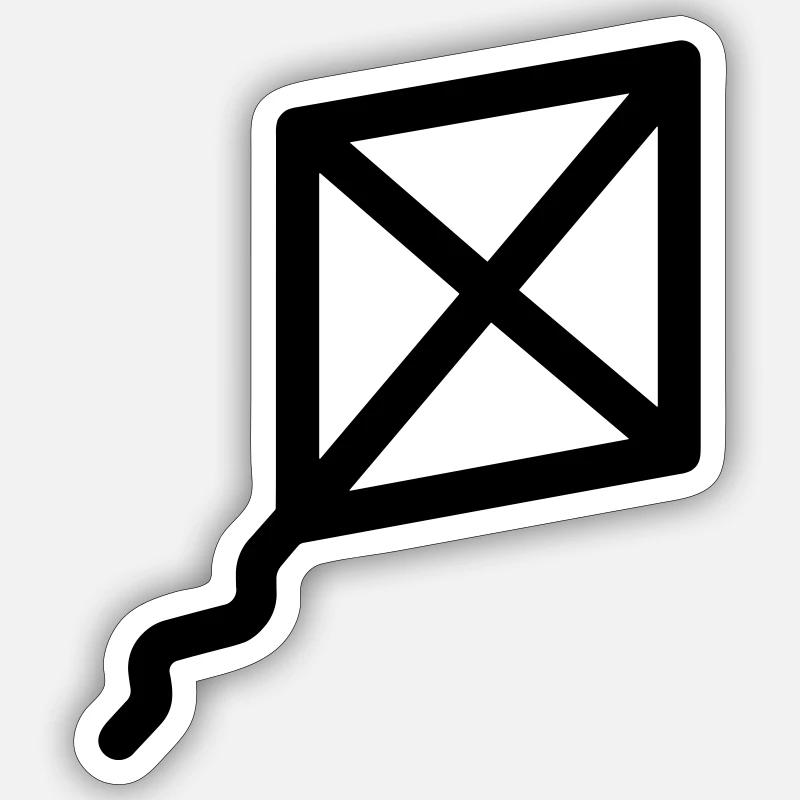 Kite Sticker size S (10 x 10 cm)