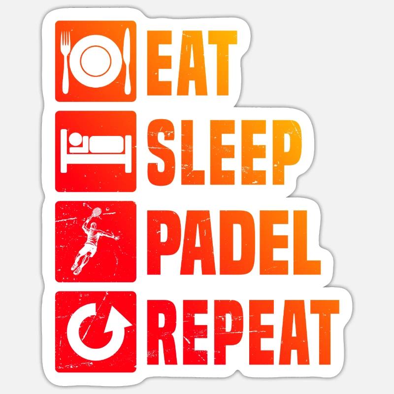 Conception compacte de padel pour les joueurs de padel Sticker taille S (10 x 10 cm)