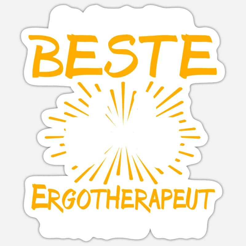 Occupational therapist gift idea - Sticker size S (10 x 10 cm) - white matte