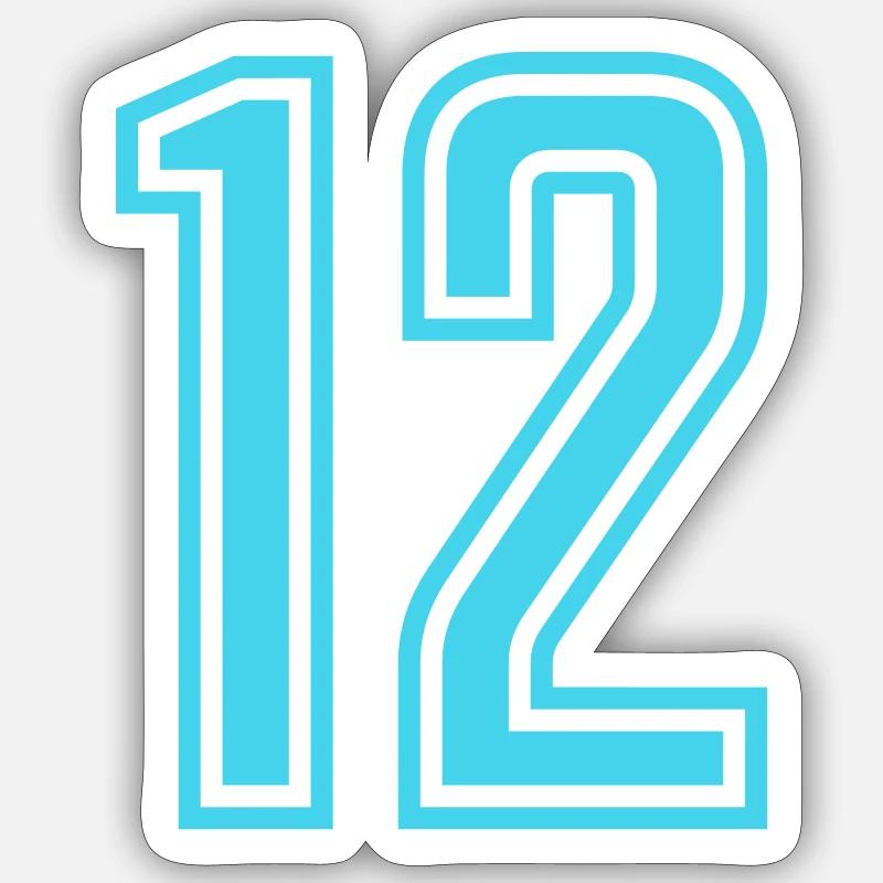 12- - Sticker size S (10 x 10 cm) - white matte